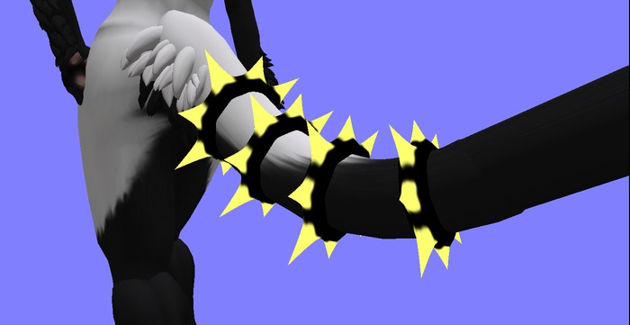 sergal tail ring spike yellow