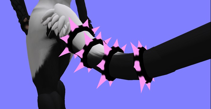 sergal tail ring spike pink