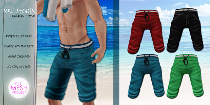 [SWaGGa] Fitted Mesh Bali Shorts Fatpack 