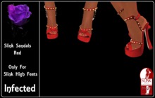 >>inFECTed<< - Slink sandals red