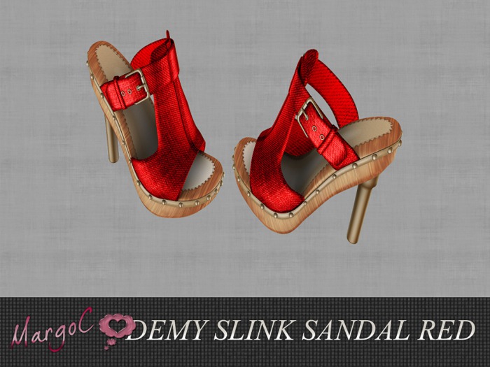 DEMY SLINK SANDAL RED - MargoC