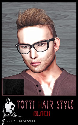 ::MF:: Totti Hair Style - BLACK