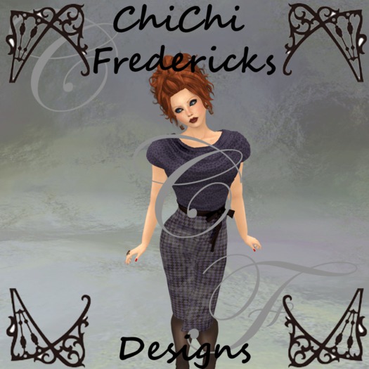Purple Chequer Draped Cowl Dress