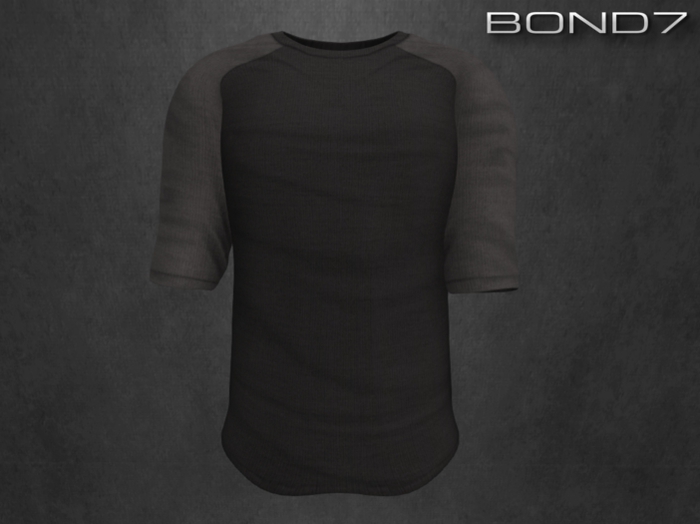 *BOND7* Baseball Tee (Dark Grey/Grey)
