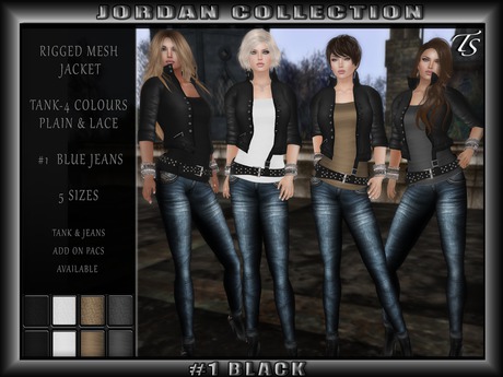 Second Life Marketplace - TS-Jordan-Jacket#1-Black