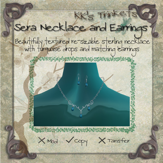 Sera Necklace and Earrings