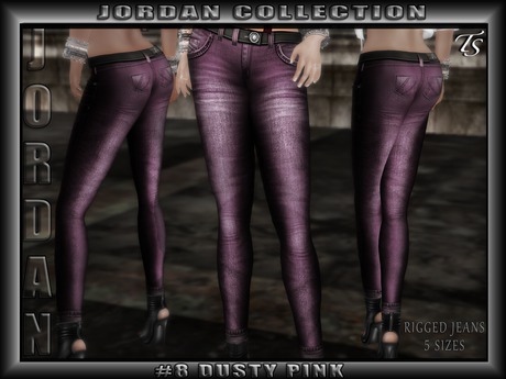 Second Life Marketplace - TS-Jordan-Jeans-#8-Dusty-Rose