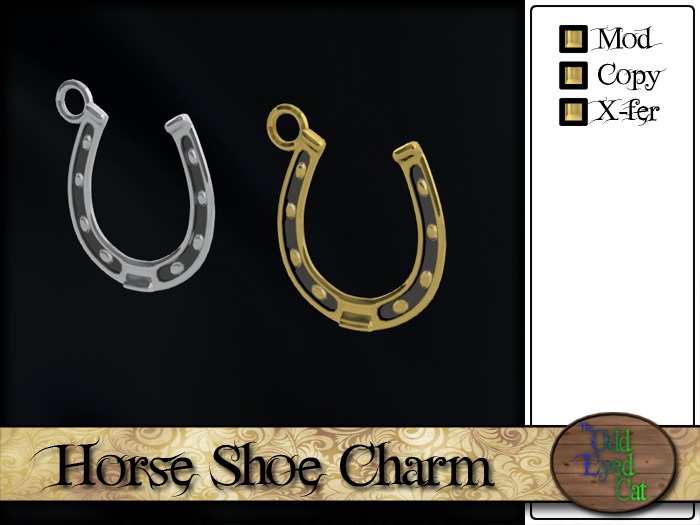 >^OeC^< Findings - Horse Shoe Charm (box)