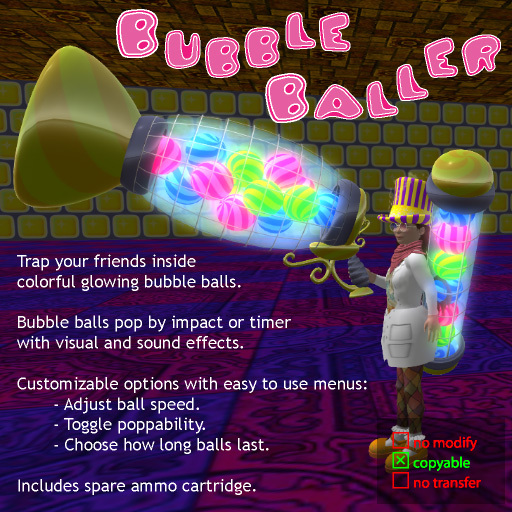 Candypunk Bubble Ball Gun
