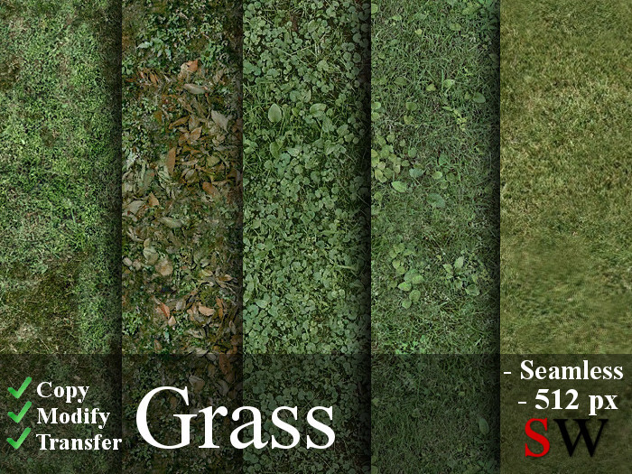 SW Seamless Grass Texture Pack (512)