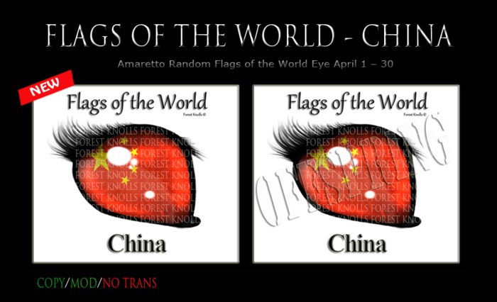 FLAG CHINA EYE SIGNS & OFFSPRINGS