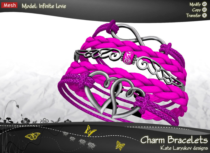 [K's K] Charm Bracelets - Infinity love