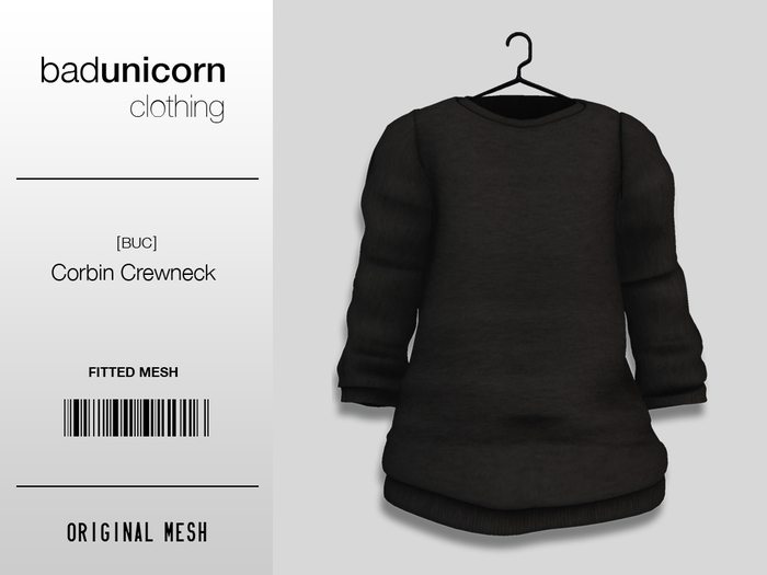 "Black" Corbin Crewneck