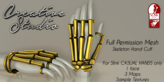 - CREATIVE STUDIO - Skeleton Hand Cuff 