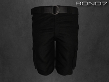 *BOND7* Cargo Shorts (Black: HUD)