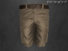 *BOND7* Cargo Shorts (Tan: HUD)