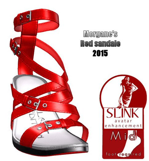Morgane's - Red Mid Slink High Heels