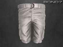 *BOND7* Cargo Shorts (White: HUD)