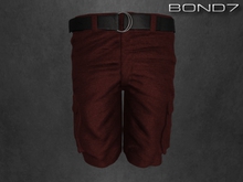 *BOND7* Cargo Shorts (Maroon: HUD)