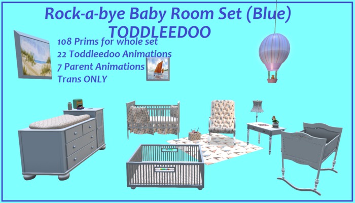 Rock-a-bye Baby Room Set (Blue)