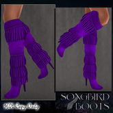 Souled Out Song Bird Boots Eggplant