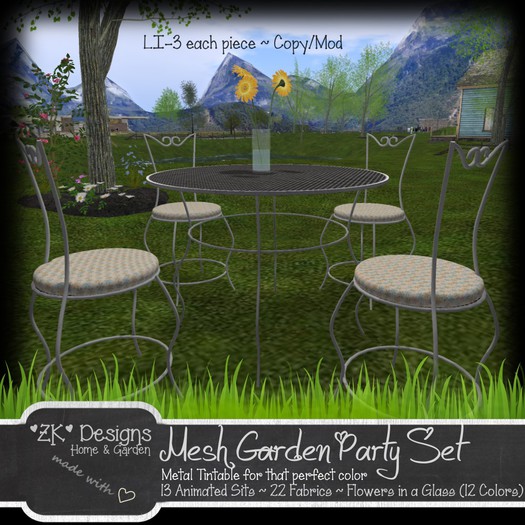 *ZK* Mesh Garden Patio Party Set [Box]