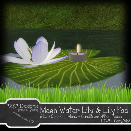 *ZK* Mesh Water Lilly Pad (Texture Change) [Box]