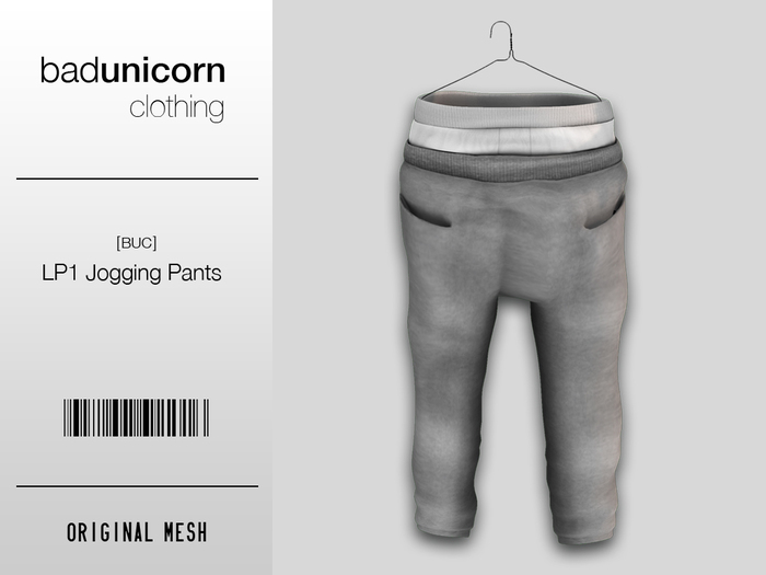 [BUC] "Dark Grey" LP1 Joggers WEAR TO UNBOX