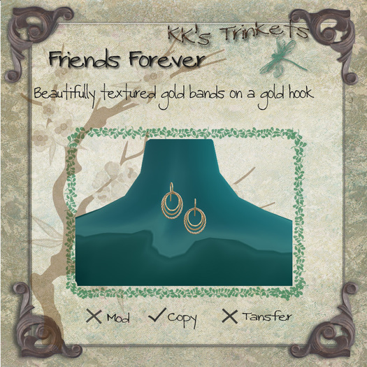 Friends Forever Gold Earrings