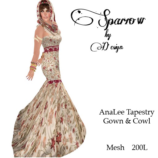 ~SbD~ AnaLee Tapestry Gown & Cowl
