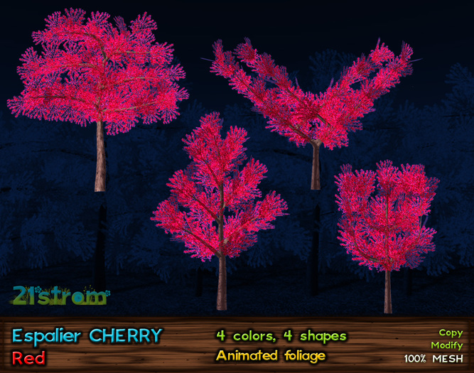 21strom Espalier - CHERRY - 4 shapes, 4 colors