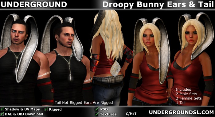 (UG) - Droopy Bunny Ears & Tail (Boxed)