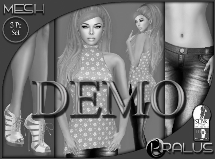 ::KRALUS:: Part Mesh : Mi : Pink Floral (DEMO)
