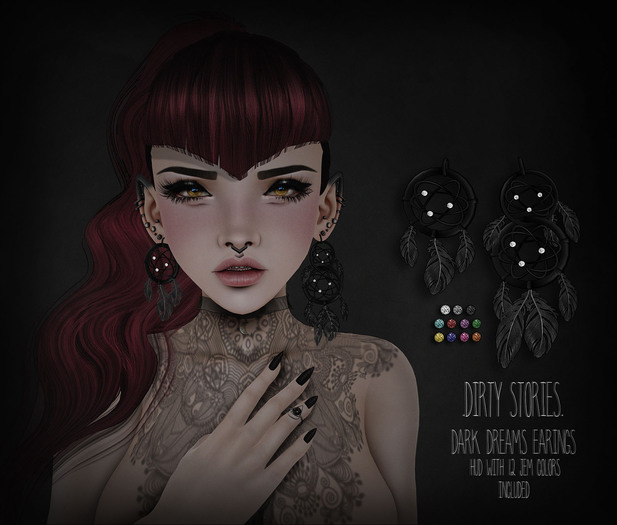 .DirtyStories. Dark Dreams Earings