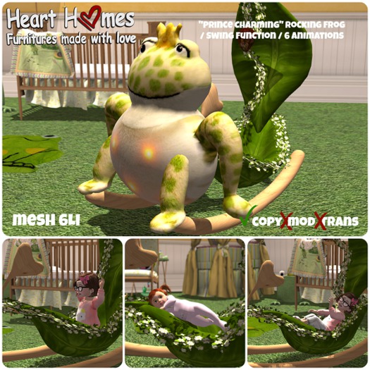 Aphrodite "Prince Charming" Rocking Frog