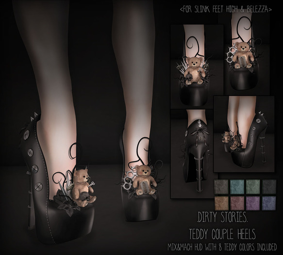 ,Dirtystories. Teddy Couple Heels.