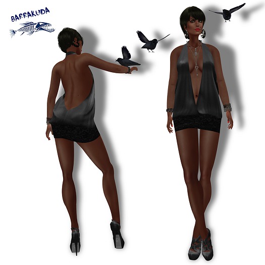 Mini Halter Dress Black PROMO
