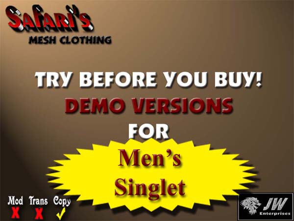 SAFARI'S - Men's Wrestling Singlet DEMOS
