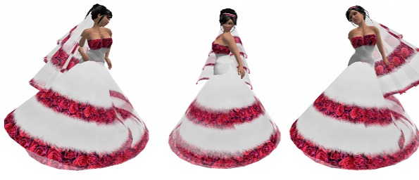 Bridal Roses Wedding Gown flexi