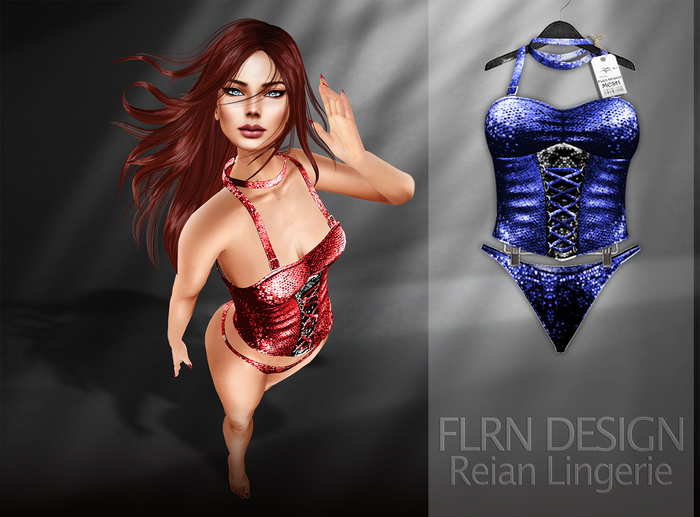 [FLRN] Reian Glitter Lingerie Navy