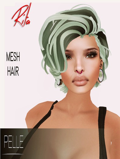 Pelle - RITA MESH HAIR AZURE