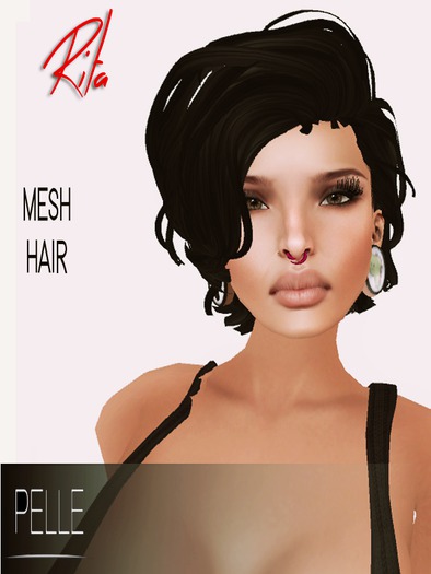 Pelle - RITA MESH HAIR BLACK