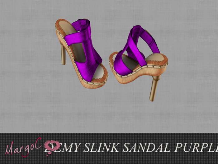 DEMY SLINK SANDAL PURPLE - MargoC