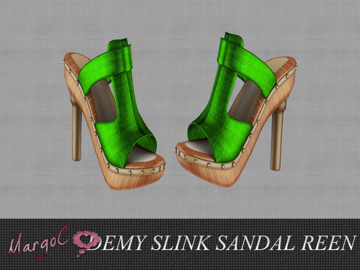 DEMY SLINK SANDAL GREEN - MargoC