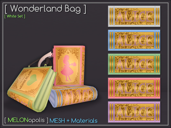 [M] Wonderland Bag // White Set