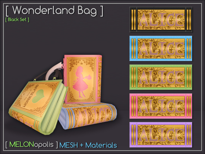 [M] Wonderland Bag // Black Set