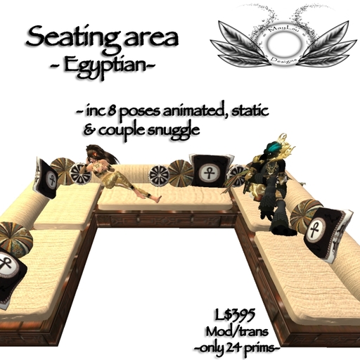 Egyptian seating area