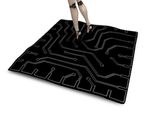 [Px] Black&White Circuit Rug {mesh} T