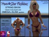 Purple bikini poster