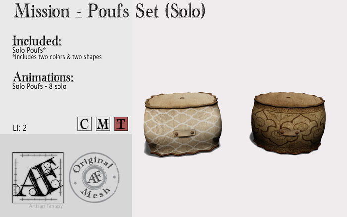 *AF* Mission Pouf Set Solo (Wear Me)